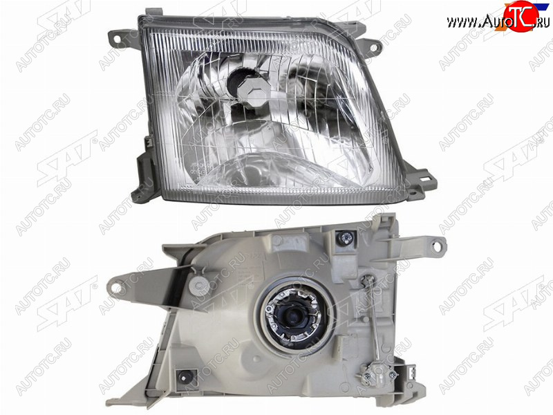 4 399 р. Фара правая (хрусталь) SAT  Toyota Land Cruiser Prado  J90 (1999-2002) 3 дв. рестайлинг, 5 дв. рестайлинг  с доставкой в г. Вологда