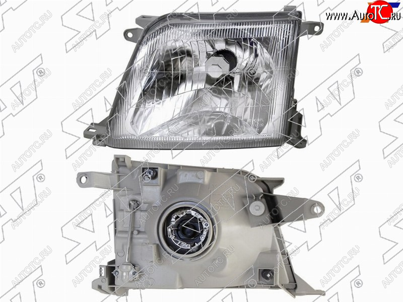4 399 р. Фара левая (хрусталь) SAT  Toyota Land Cruiser Prado  J90 (1999-2002) 3 дв. рестайлинг, 5 дв. рестайлинг  с доставкой в г. Вологда