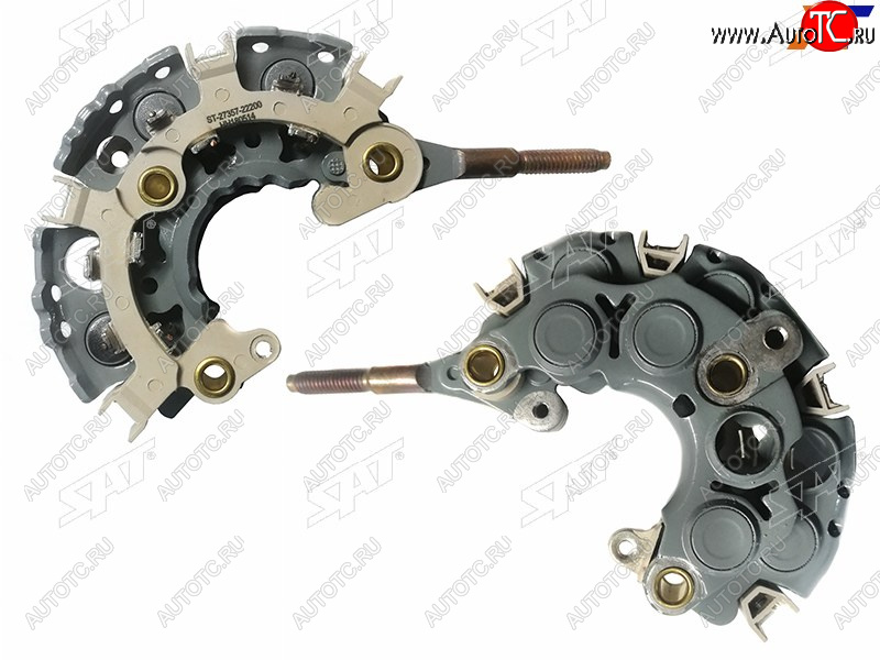 1 089 р. Диодный мост генератора TOYOTA COROLLA AXIOFIELDER 06-08 1NZFELAND CRUISER 100 98-07 2UZFE 6диодов SAT ST-27357-22200  с доставкой в г. Вологда