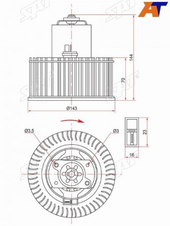 Мотор отопителя салона Nissan Almera 00-06  Primera 01-08  Bluebird Sylphy 00-05 SAT ST-27226-8M200