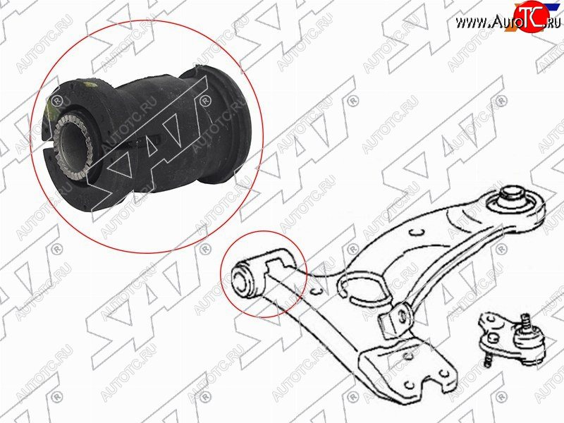 359 р. Сайлентблок Chery Tiggo T11 05-16  Geely Atlas 16-22  Mitsubishi ASX 10-20  Lancer 02-17  Outlan SAT ST-48654-42030  с доставкой в г. Вологда