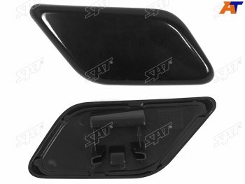 399 р. Правая крышка форсунки омывателя фары SAT  Volkswagen Tiguan  NF (2006-2011) дорестайлинг (неокрашенная)  с доставкой в г. Вологда. Увеличить фотографию 2