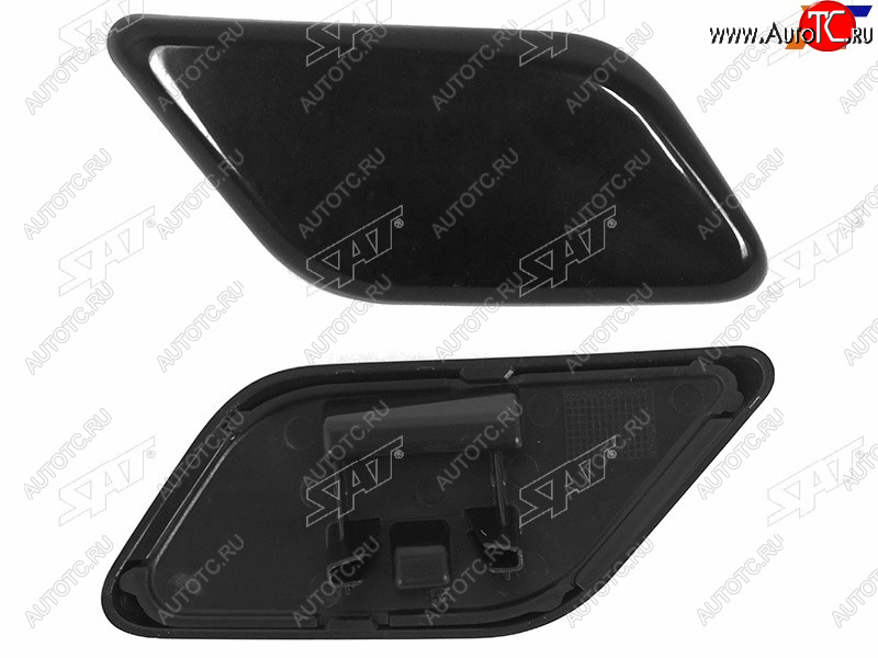 399 р. Правая крышка форсунки омывателя фары SAT  Volkswagen Tiguan  NF (2006-2011) дорестайлинг (неокрашенная)  с доставкой в г. Вологда