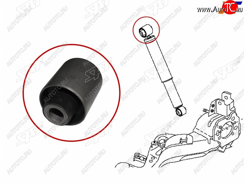 489 р. Сайлентблок Nissan Qashqai 06-13  Dualis 07-14  Qashqai+2 08-14 SAT ST-E6210-JD04A-B2  с доставкой в г. Вологда