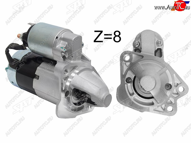 5 249 р. Стартер Mazda 3 03-09  Demio 02-07  Axela 03-09  Verisa 04-06 (1 kW Z=8 (восстановленный)) SAT ST-ZJ01-18-400A  с доставкой в г. Вологда