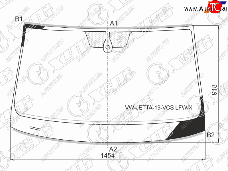 12 899 р. Стекло лобовое (Датчик дождя Молдинг) XYG Volkswagen Jetta A7 седан дорестайлинг (2018-2022)  с доставкой в г. Вологда