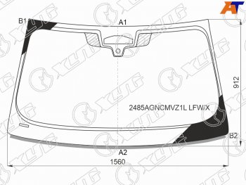 Стекло лобовое (Три камеры Датчик дождя Молдинг) BMW 5-Series 16-  M5 17-20 XYG 2485AGNCMVZ1L LFW/X
