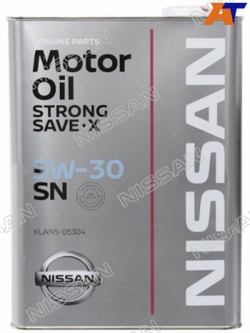 Масло моторное NISSAN (металлическая канистра) SN 5W-30 4Л NISSAN KLAN5-05304