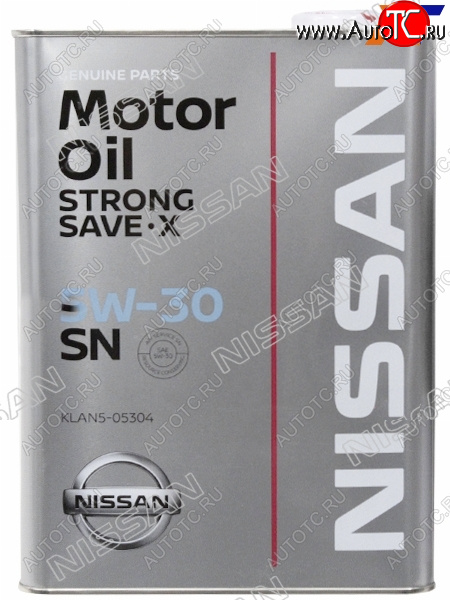 4 199 р. Масло моторное NISSAN (металлическая канистра) SN 5W-30 4Л NISSAN KLAN5-05304  с доставкой в г. Вологда