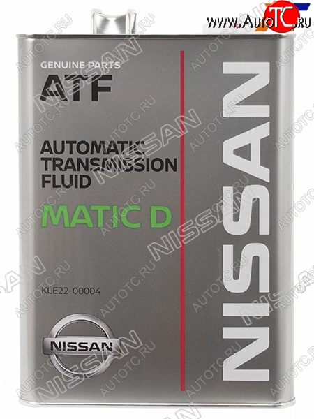 6 299 р. Масло трансмиссионное NISSAN MATIC D (ATF) 4Л. NISSAN KLE22-00004  с доставкой в г. Вологда