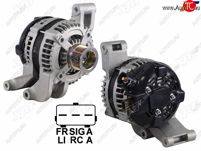 12 399 р. Генератор FORD CMAX 1.8 2.0 07-10FOCUS II 1.8 2.0 04-11 12V 120A                                    SAT ST-1530298  с доставкой в г. Вологда