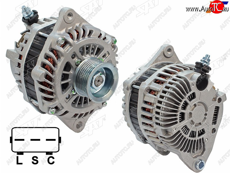 12 399 р. Генератор NISSAN TEANA J32 VQ25DE 08-13MURANO Z51Z51R VQ35DE 08-15  12V 130A                       SAT ST-23100-1AA1A  с доставкой в г. Вологда