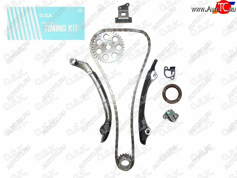 10 999 р. Комплект для замены цепи ГРМ TOYOTA DYNATOYOACEHIACEHILUXLC PRADO 2TR-FE 04- OSK T037K  с доставкой в г. Вологда
