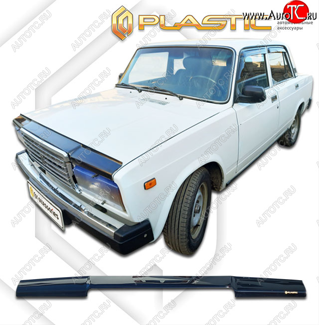 1 899 р. Дефлектор капота CA-Plastic Лада 2107 (1982-2012) (classic черный, без надписи)  с доставкой в г. Вологда