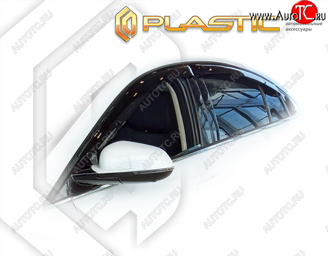 2 199 р. Дефлектора окон CA-Plastic Omoda S5 (2023-2025) (classic полупрозрачный, без хром. молдинга)  с доставкой в г. Вологда