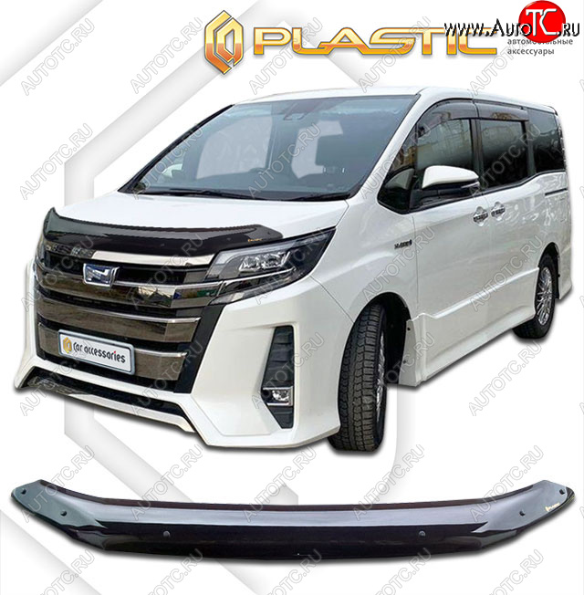 1 999 р. Дефлектор капота (Япония) CA-Plastic  Toyota Noah ( 3,  R80) (2014-2021) дорестайлинг, рестайлинг (classic черный, без надписи)  с доставкой в г. Вологда