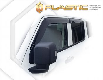 2 199 р. Дефлектора окон CA-Plastic Tank 300 (2020-2025) (серия Сlassic полупрозрачный)  с доставкой в г. Вологда. Увеличить фотографию 2