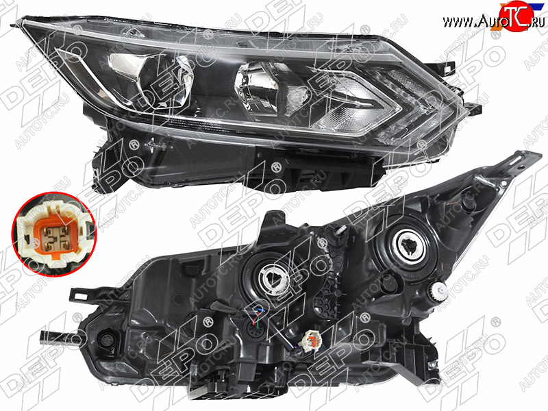 19 849 р. Фара Nissan Qashqai 17-22 (Справа) DEPO 215-11AKR-LDEM2  с доставкой в г. Вологда