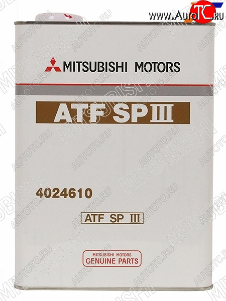 4 399 р. Масло трансмиссионное MITSUBISHI ATF SP3 4Л. MITSUBISHI 4024610  с доставкой в г. Вологда