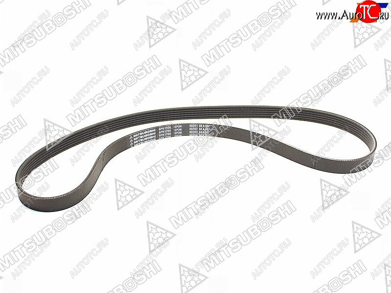 859 р. Ремень поликлин MITSUBISHI DIAMANT F3#F4#NISSAN TIIDA MR18DERENAULT LOGAN 1.6 16V 06- MITSUBOSHI 6PK1200  с доставкой в г. Вологда
