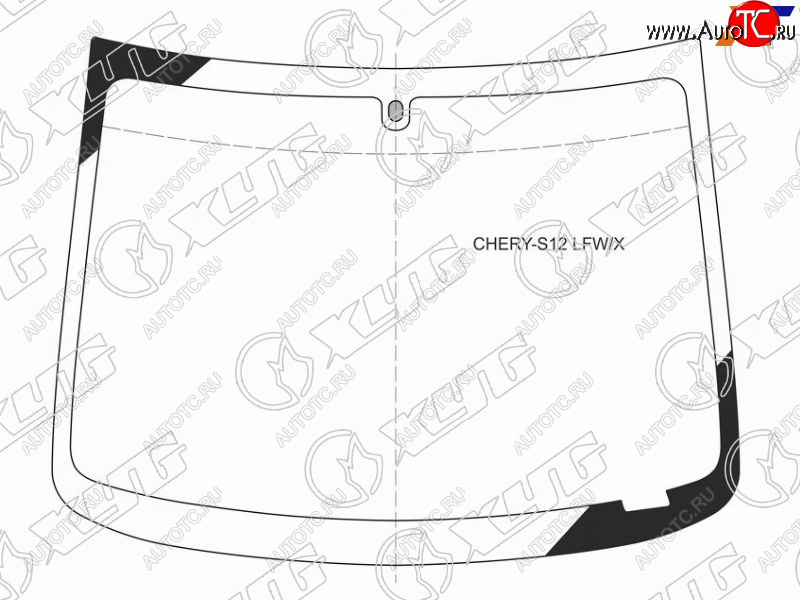 7 199 р. Стекло лобовое CHERY KIMO(S12) 5D HBK 07-15                                                          XYG CHERY-S12 LFW/X  с доставкой в г. Вологда
