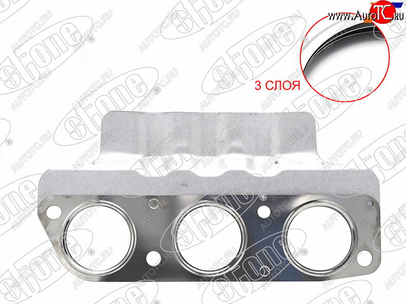 1 049 р. Прокладка выпускного коллектора MITSUBISHI OUTLANDERPAJEROMONTERO SPORT 6B31 3.0 V6 09- RH STONE JB-32357  с доставкой в г. Вологда