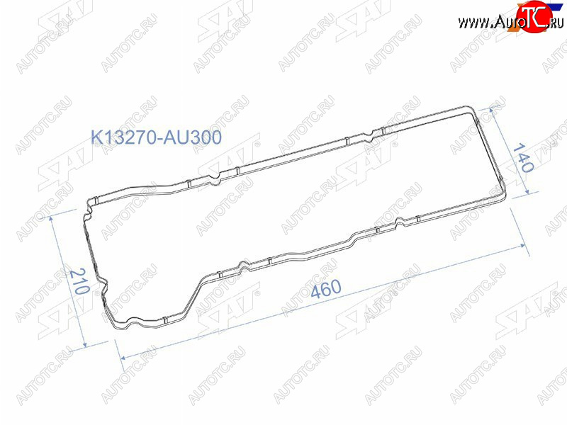 193 р. Прокладка клапанной крышки NS QG15DE, QG18DE, 02- Y11B15V10W11P12 SAT K13270-AU300  с доставкой в г. Вологда