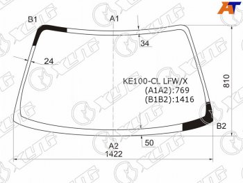 Стекло лобовое Toyota Corolla (E100) 91-02  Sprinter 93-02 XYG KE100-CL LFW/X