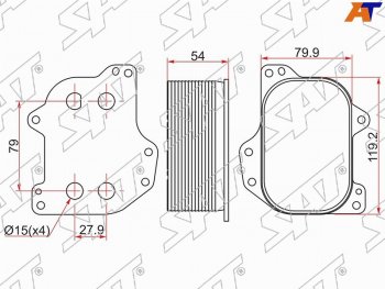 Радиатор масляный AUDI A1 10-A3 12-A4 15-A5 16-Q2 16-Q3 11-SKODA OCTAVIA 13-RAPID 12-VOLKSWA SAT ST-03N117021