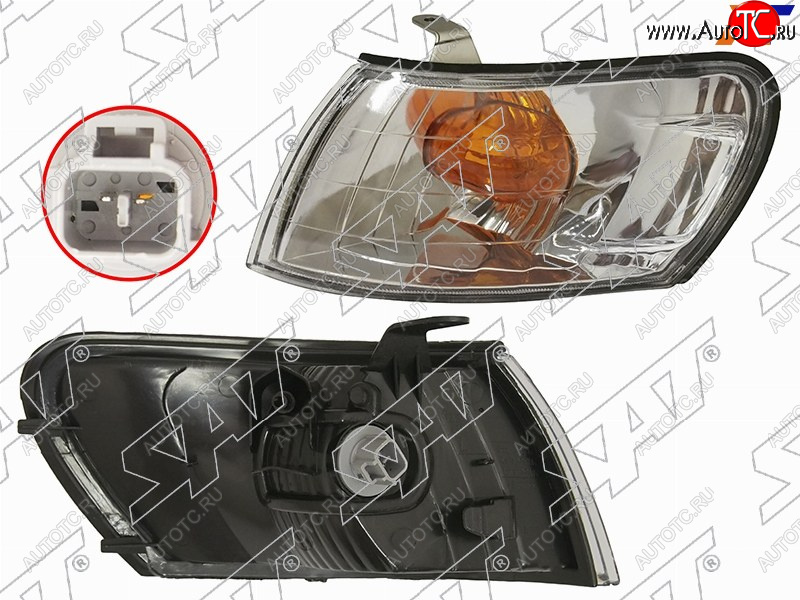 599 р. Габарит TOYOTA COROLLA 97-02 LH хрусталь SAT ST-212-15D8L  с доставкой в г. Вологда