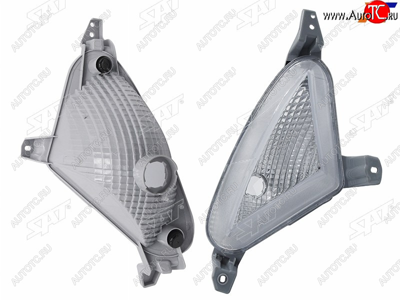 1 399 р. Правая противотуманная фара SAT Hyundai Elantra CN7 (2020-2023)  с доставкой в г. Вологда