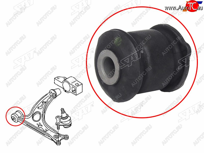 329 р. Сайлентблок Audi A3 03-19  Q3 11-19  Honda Civic 05-19  Skoda Karoq 17-  Kodiaq 16-22  Octavia SAT ST-51392-SNA-013  с доставкой в г. Вологда