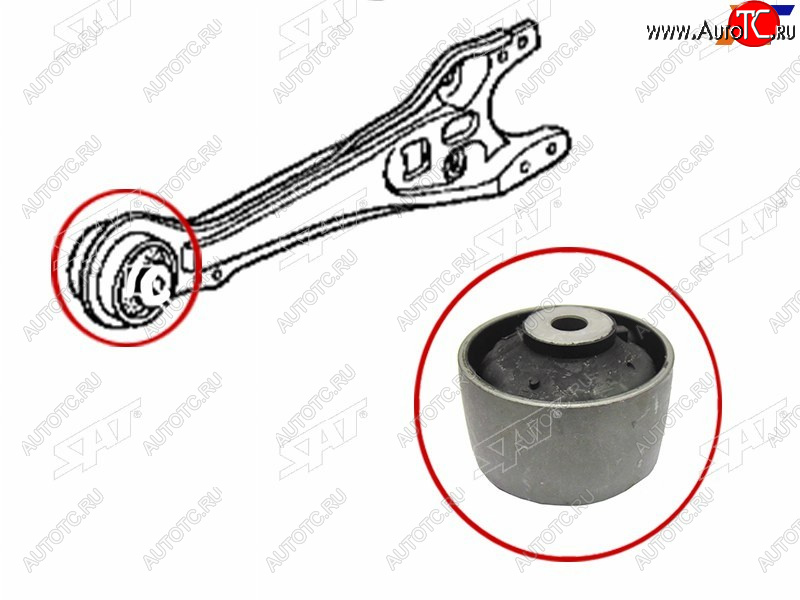 799 р. Сайлентблок Honda Accord 93-98  Odyssey 94-04  Stepwgn 96-05  Ascot 93-97 (Зад) SAT ST-52371-SV4-A01  с доставкой в г. Вологда