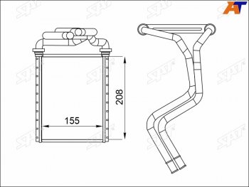 Радиатор отопителя салона TOYOTA SIENNA 06-10 SAT ST-87-0046