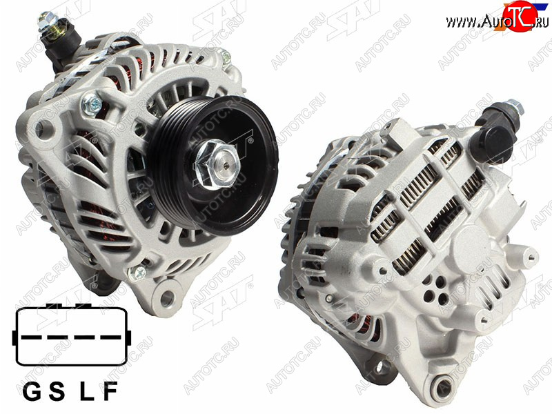 11 699 р. Генератор MMC ECLIPSEGALANT DJLANCER CS7OUTLANDER CU5W 2.4 07-08 4G69 12V 120A SAT ST-85-0026  с доставкой в г. Вологда