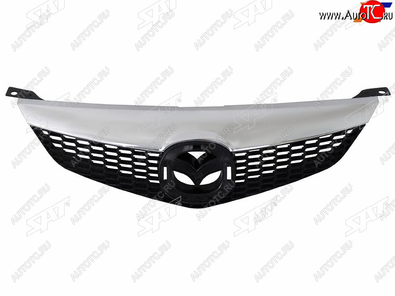 2 459 р. Решетка радиатора SAT Mazda 6 GG лифтбэк рестайлинг (2005-2008) (молдинг хром)  с доставкой в г. Вологда