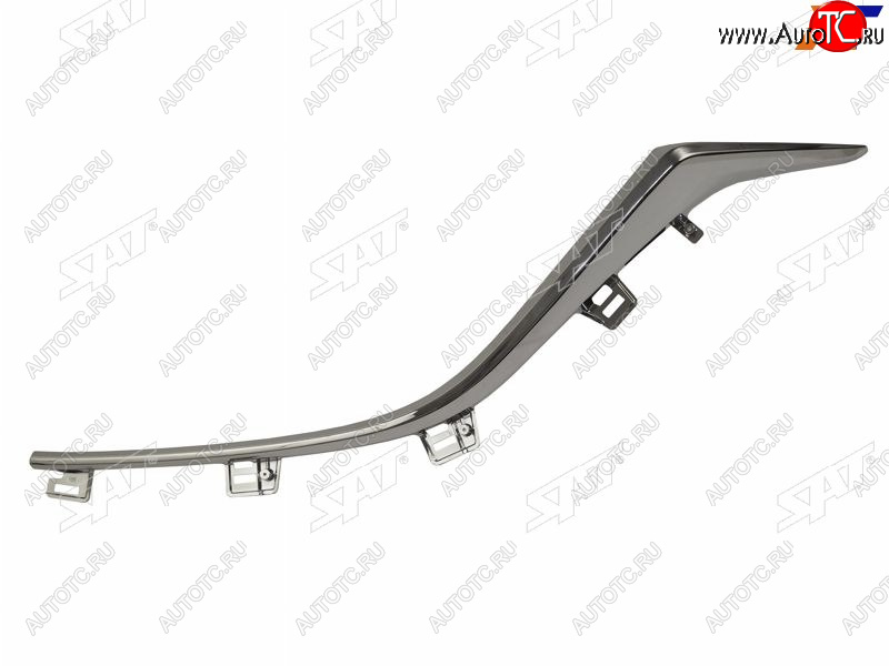 1 539 р. Левый молдинг решетки радиатора SAT Mazda 3/Axela BM дорестайлинг седан (2013-2016) (хром)  с доставкой в г. Вологда