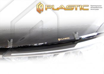 Дефлектор капота (рынок Японии) CA-Plastic Toyota Yaris  XP210 (2020-2025) хэтчбэк 5 дв. дорестайлинг (Шелкография черная)