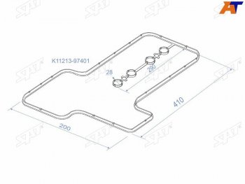Прокладка клапанной крышки TY K3VE, 3SZ-VE, 00- BBCamiDuetPassoRush SAT K11213-97401