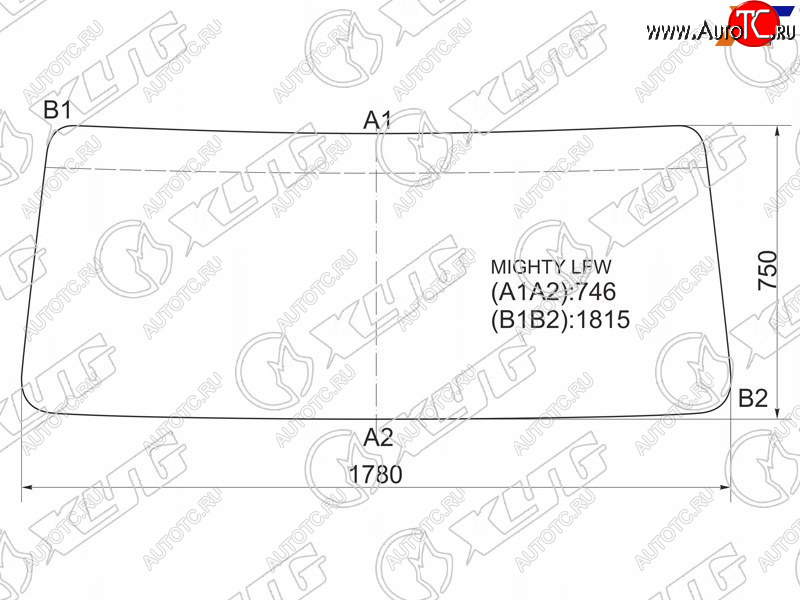 6 249 р. Стекло лобовое Hyundai HD65 99-18  HD72 99-18  HD75 99-18  HD78 99-18 XYG MIGHTY LFW  с доставкой в г. Вологда
