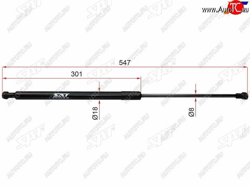 969 р. Упоры капота SAT Toyota Mark X X120 (2004-2009)  с доставкой в г. Вологда