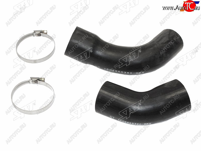 1 799 р. Комплект патрубов интеркулера левый CITROEN JUMPERFIAT DUCATOPEUGEOT BOXER 06-н.в.2,2D SAT ST-1606660380-SET  с доставкой в г. Вологда