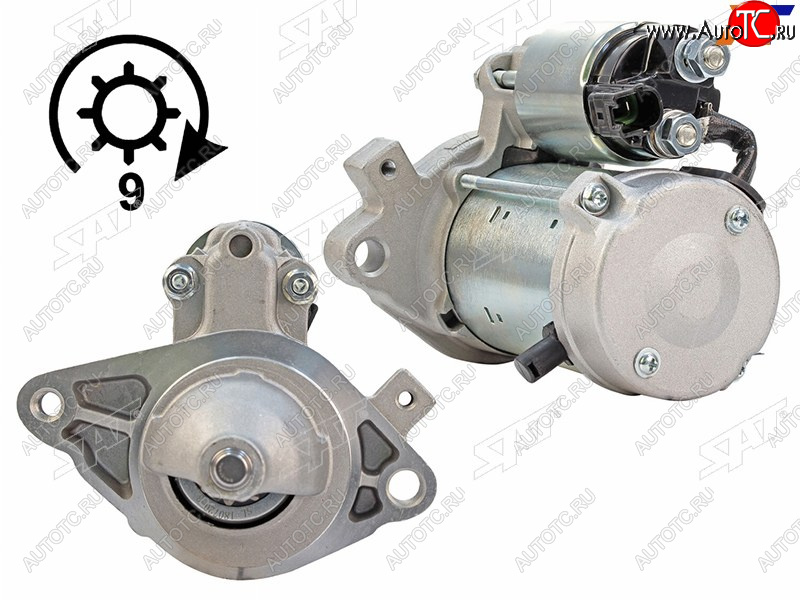 5 199 р. Стартер Toyota Vitz 05-10  Belta 05-12  Yaris 05-20 (1 kW Z=9)                                    SAT ST-28100-40140  с доставкой в г. Вологда