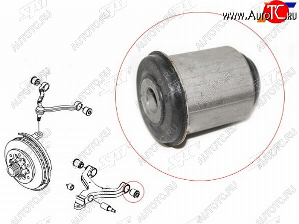 299 р. Сайлентблок SsangYong Actyon 05-10  Actyon Sports 06-12  Kyron 05-16  Rexton 01-12 SAT ST-44516-08001  с доставкой в г. Вологда