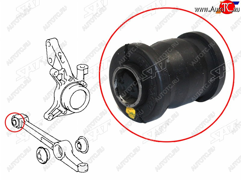 249 р. Сайлентблок Toyota Camry Japan 94-98  Vista 90-98  Camry UAEUSA 91-96 (Перед) SAT ST-48654-32040  с доставкой в г. Вологда