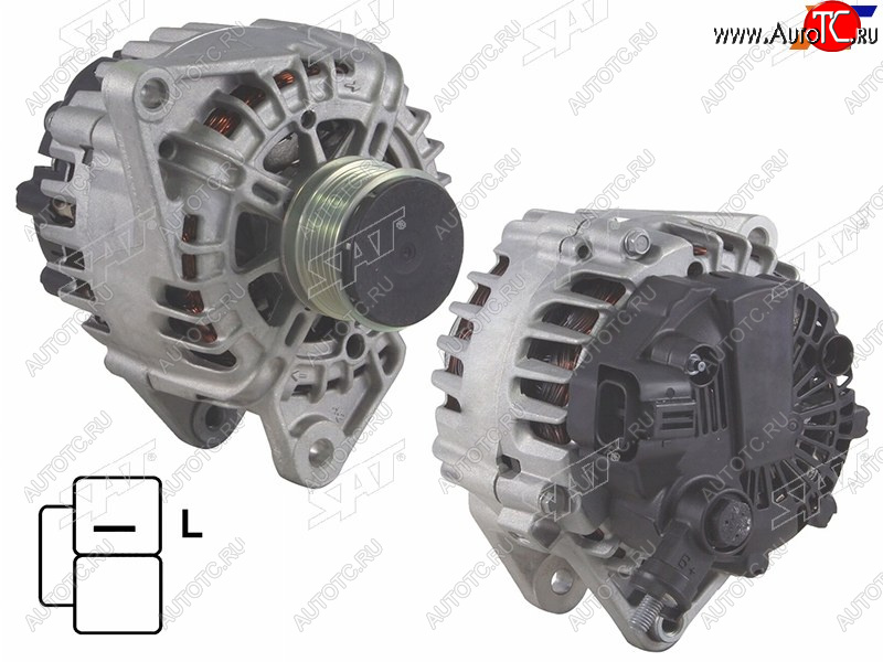 12 799 р. Генератор KIA CEED/RIO/HYUNDAI I30/GETZ 1.4D-1.6D 02- D4F# 12V 120A SAT ST-85-0099, st850099 SAT ST-85-0099  с доставкой в г. Вологда