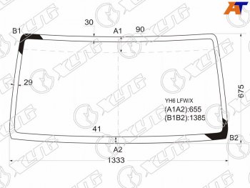 Стекло лобовое Suzuki Carry Truck 99-13  Every 99-05 XYG YH6 LFW/X