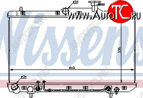 3 299 р. ACCENT 00- РАДИАТОР ОХЛАЖДЕН AT (NISSENS) (AVA) BodyParts hnacc00-911  с доставкой в г. Вологда