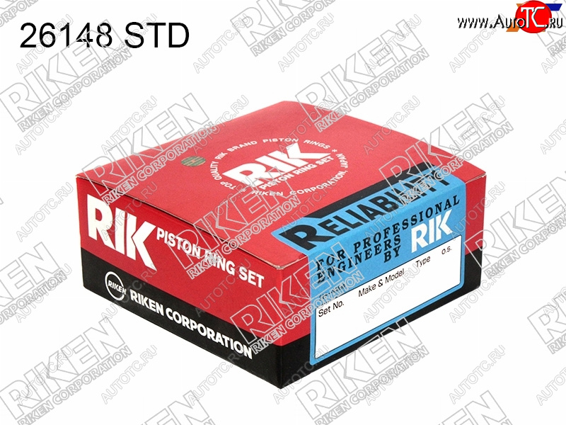 2 359 р. Кольца поршневые (комплект) STD G1516A G15B RIKEN  Suzuki Swift  ZC (2003-2008) дорестайлинг, хэтчбэк 5 дв.  с доставкой в г. Вологда