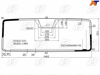 Стекло лобовое (Обогрев полный Антенна Датчик дождя) Mercedes-Benz G-Class 12-18 FUYAO 5327AGNAHMV1W